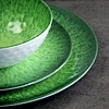 green melamine plates